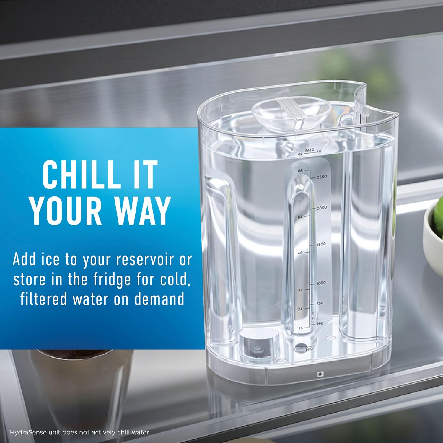 Chill it your way — ice or fridge-stored